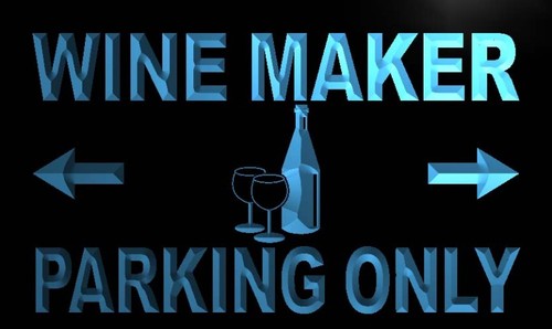 Wine Maker Parking Only Neon Light Sign